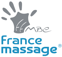 Logo bleu et gris France massage - annuaire du massage bien-être en France